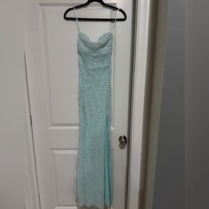 Windsor Light Blue Sequin Maxi Dress